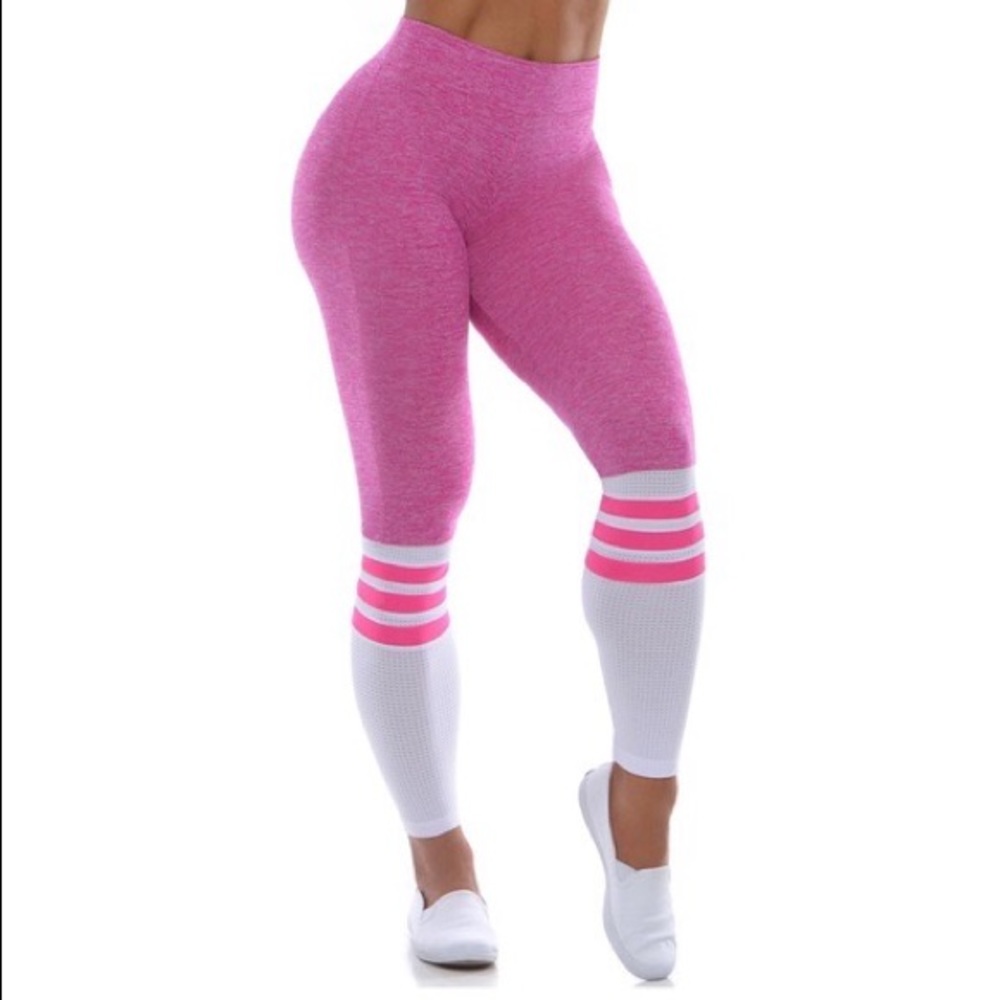 Bombshell Sportswear Pink Sock Leggings 💘